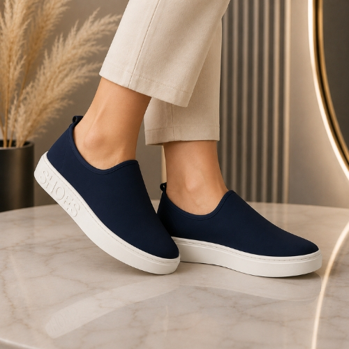 Tenis Meia Feminino Trabalho Academia Caminhada Calce Facil Tênis Casual Sem Cardaco Sapato Chinelo Rasteira