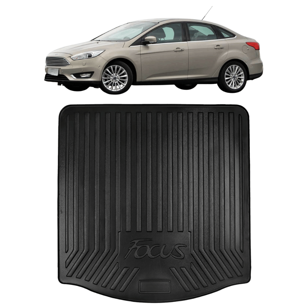 Protetor de Porta Malas para Focus Sedan 2013 14 15 16 17 18 2019 Tapete Bandeja