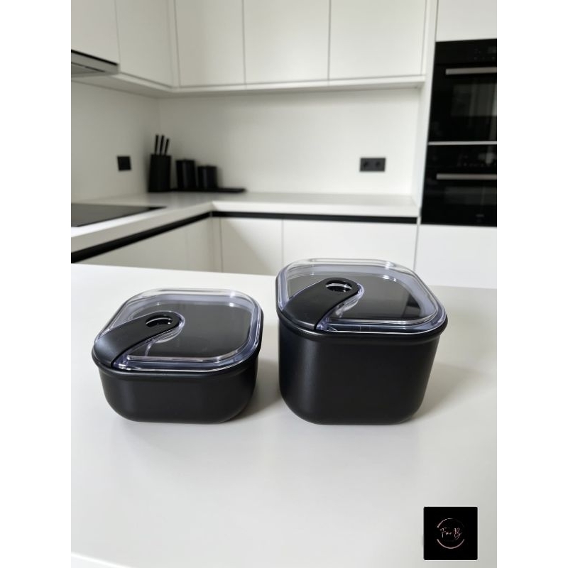 kit c/ 2 potes click tampa, conjunto com 2 potes com tampa click herméticos. Kit pote 450ml e 800ml  com tampa