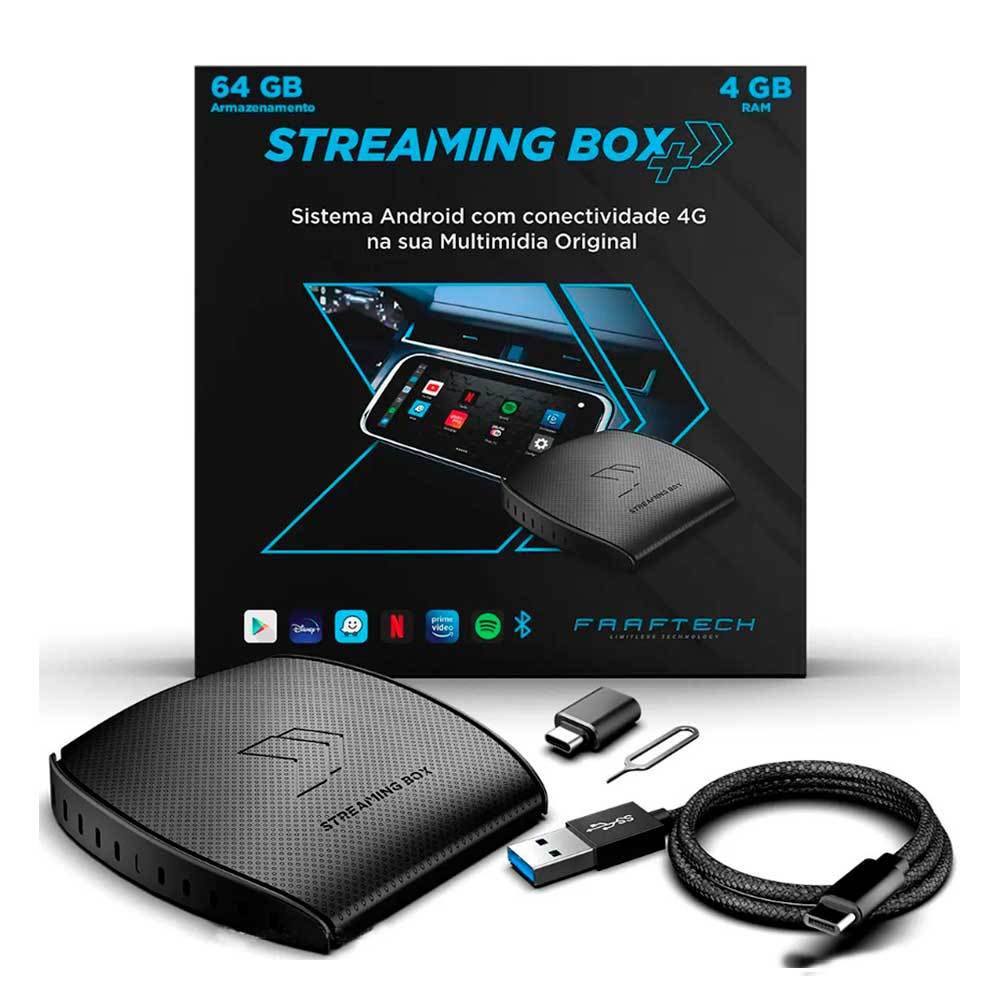 Streaming Box Plus Automotivo Faaftech - 4GB RAM 64GB