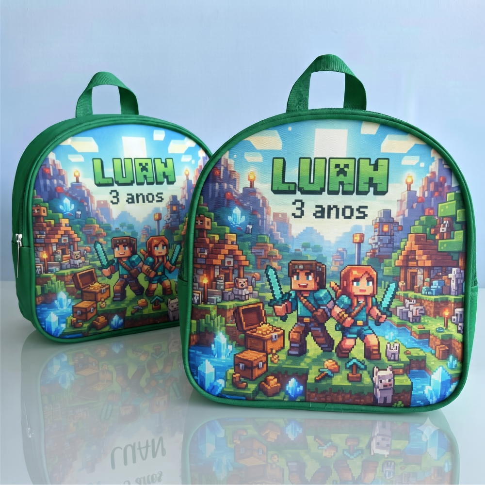 10 Mochilinhas lembrancinhas infantil personalizada em variados temas para brindes, mimos e aniversário