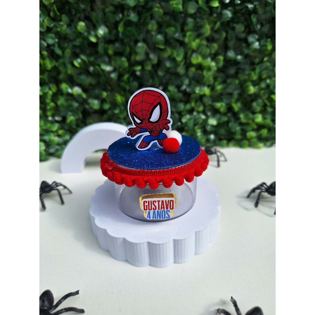Kit 5 Caixinhas Homem Aranha Personalizadas | Lembrancinha Luxo | Festa Infantil | Aniversário Menino | Lembrancinha