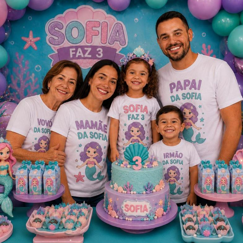 5 Camisetas personalizadas para festa infantil- fazemos todos os temas personalizamos totalmente do seu jeito