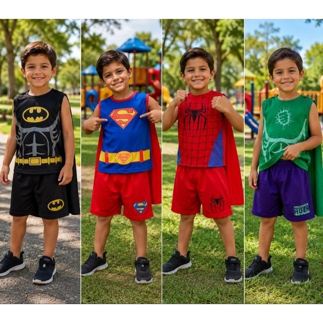 Fantasia Infantil Super Herói Menino conjuntos com Capa e o batman vem mascara