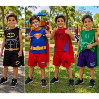 Fantasia Infantil Super Herói Menino conjuntos com Capa e o batman vem mascara