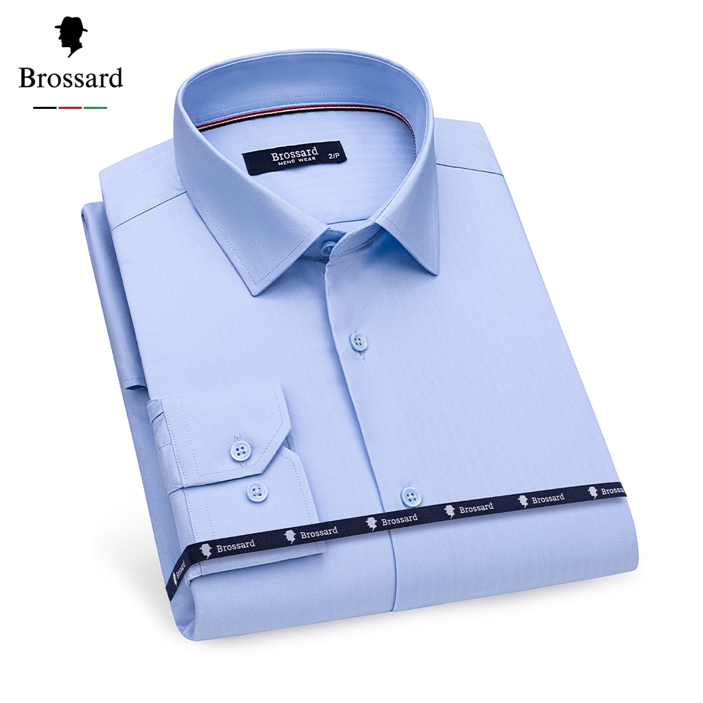 Atacado Camisa Social Masculina Não Amassa Respirável e Elástico Tecido Resfriante de Fibra de Bambu · foto 2