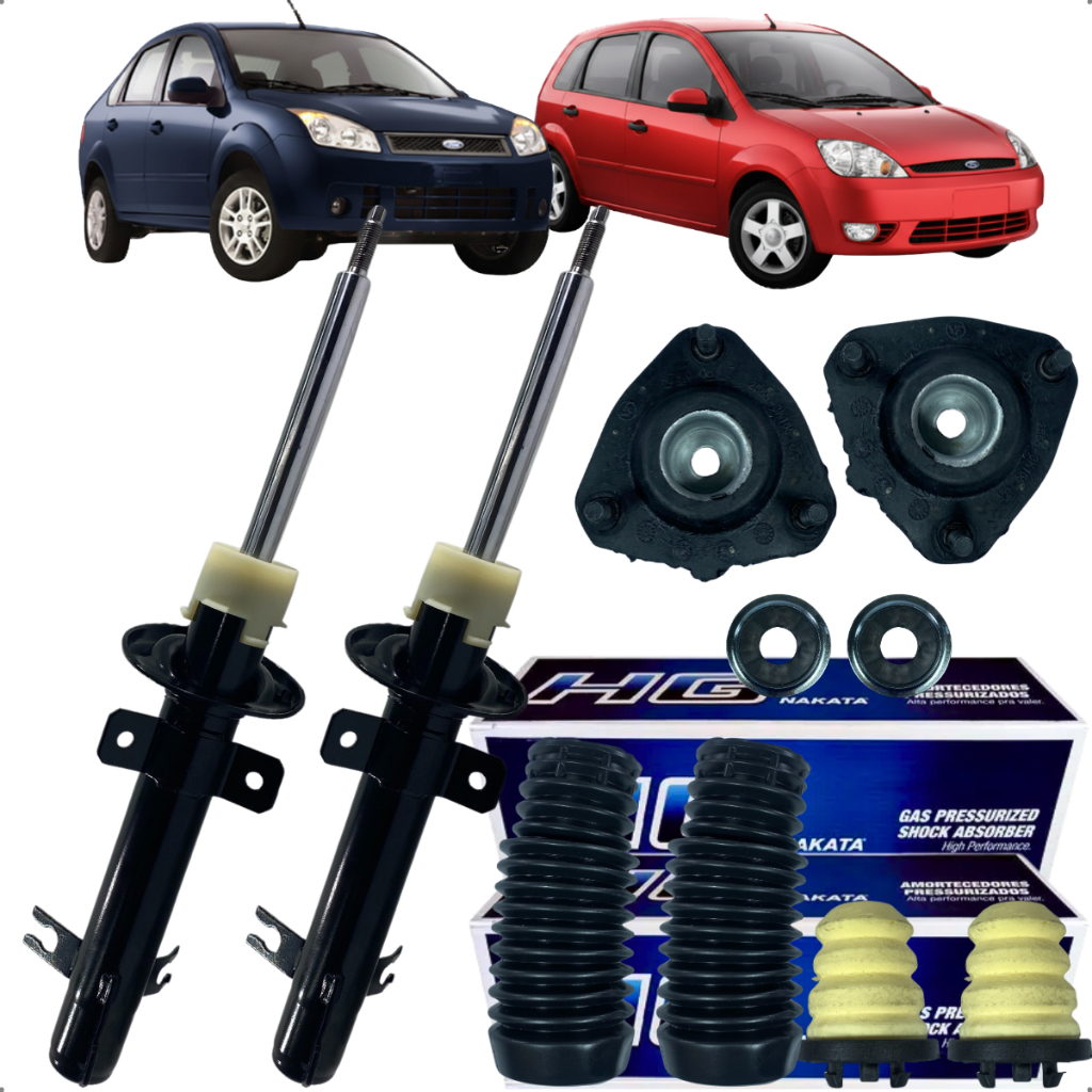 Kit Amortecedor Dianteiro Batente Coxim Fiesta 2003 2014