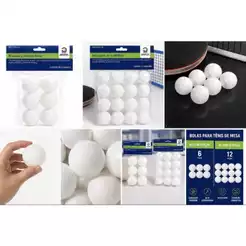 Bolinha de Ping Pong Kit Com 6 12 18 e 24 Bolinhas Alta Resistencia Para Treino e LazerBola Tenis de Mesa