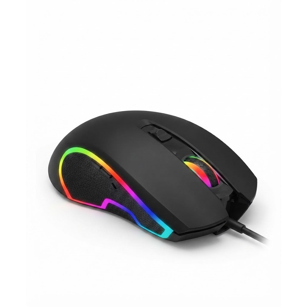Mouse Gamer RGB 10000 DPI Ajustável Ergonômico SB-S08 Preto