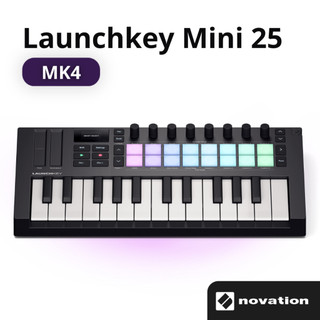Teclado Controlador Launchkey Mini 25 Mk4 Novation Teclado Controlador Midi Teclado Controlador Usb