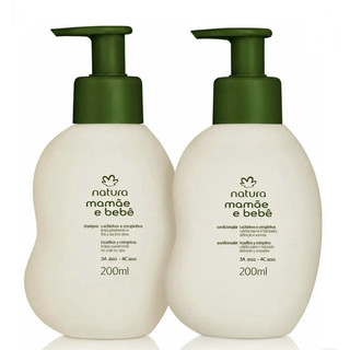 Shampoo e Condicionador Cachinhos e Crespinhos 200ml cada Natura Mamãe Bebê - Hipoalergênico