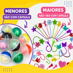 25 Geleca Gruda Pega Tazo Estica Puxa Para Kit Festa Brinquedo Infantil Prenda Lembrancinha