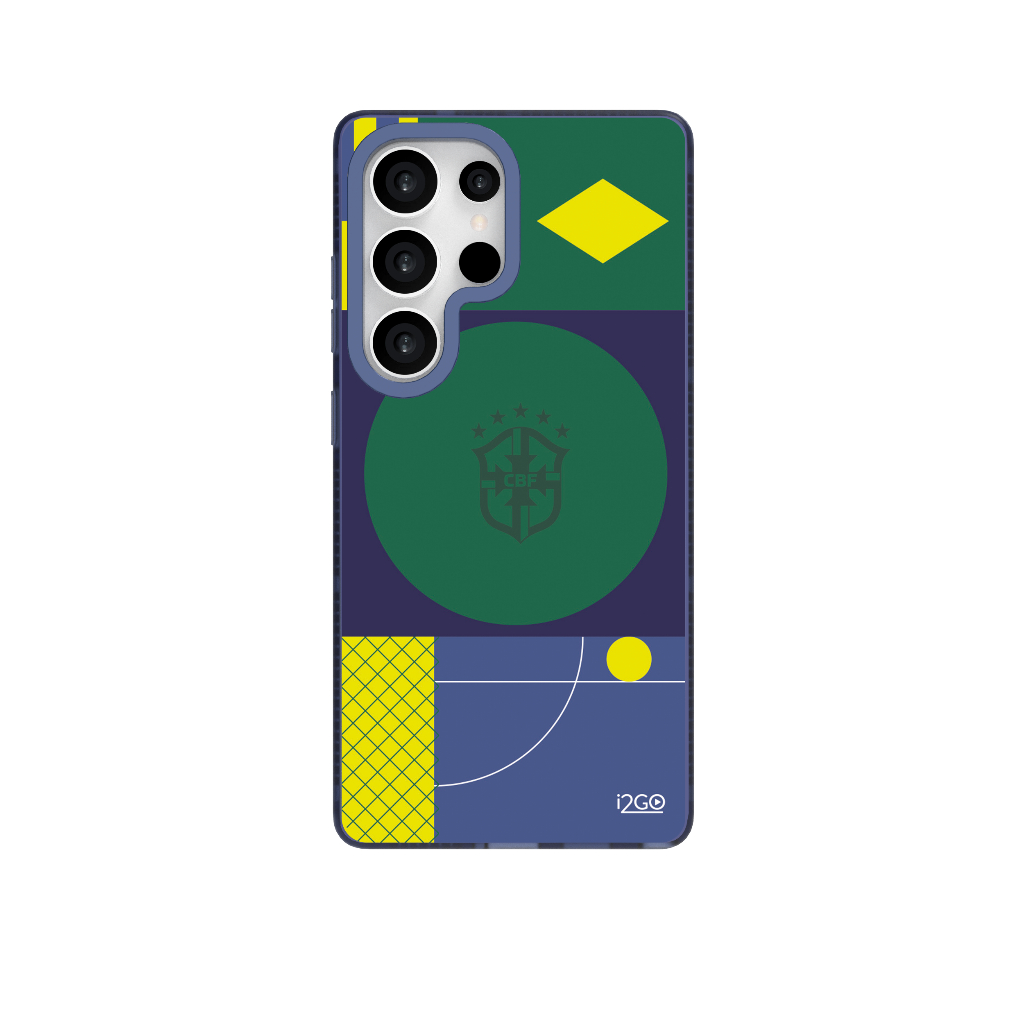 Imagem de Capa Samsung Galaxy S25 Ultra i2GO Magnética Antichoque CBF Seleção Brasileira