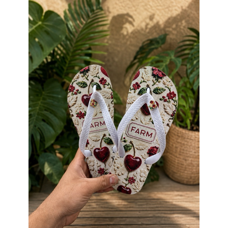 chinelo feminino farm conforto dia dia