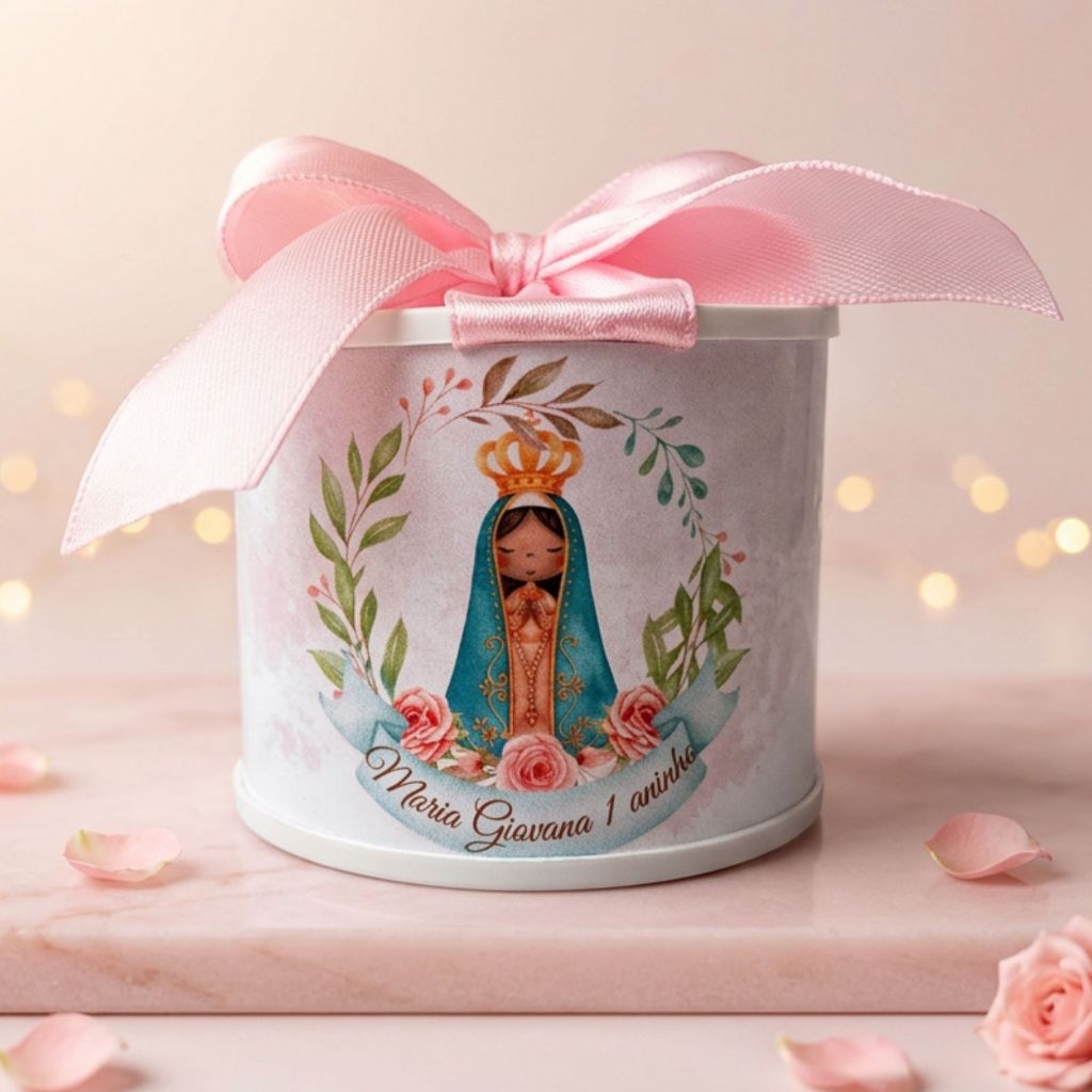 Tubolata lembrancinha personalizada 5x6 - Lembrancinhas NOSSA SENHORA | Maternidade | Aniversário