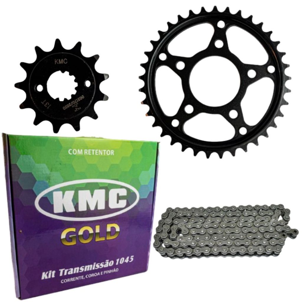 Kit Relacao Honda Cb 300 2009 2010 2011 2012 2013 2014 2015 Com Retentor Original Kmc