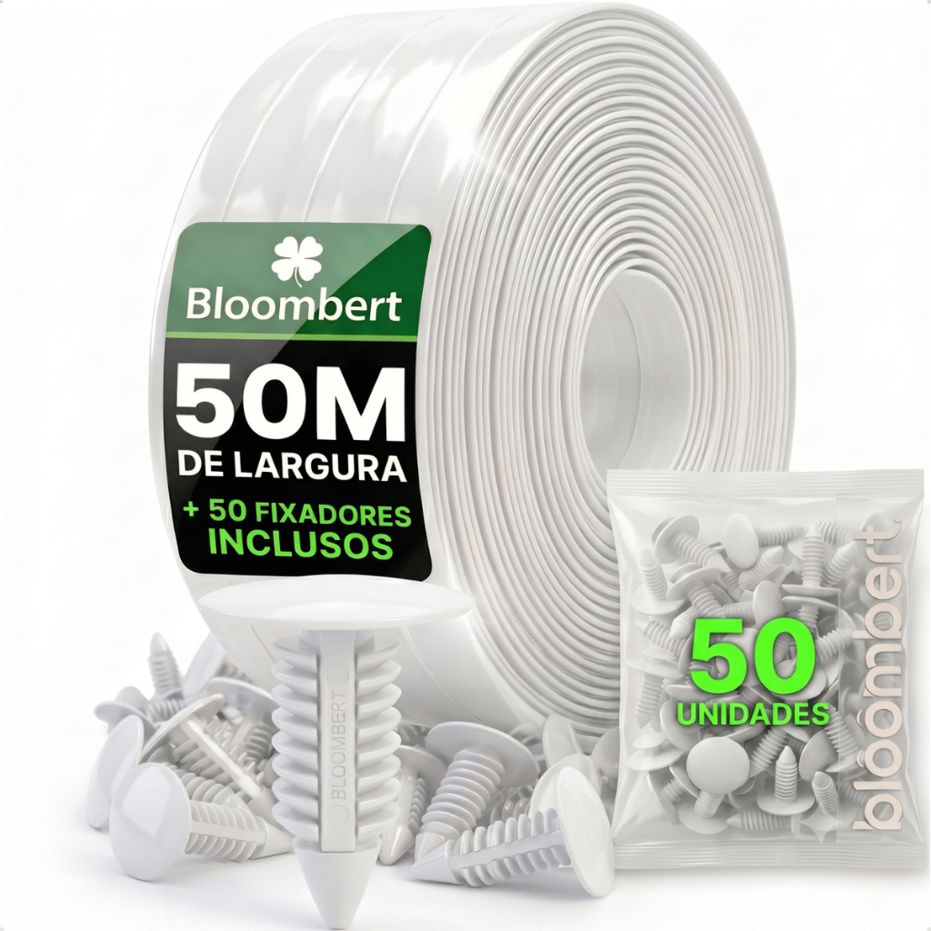 Protetor De Portao Fita Pvc Para Fechamento Grades Lacrado