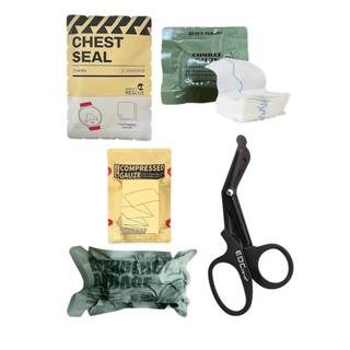 KIT PRIMEIROS SOCORROS TÁTICO APH I-FAK POLÍCIA MILITAR, BOMBEIRO, EXÉRCITO