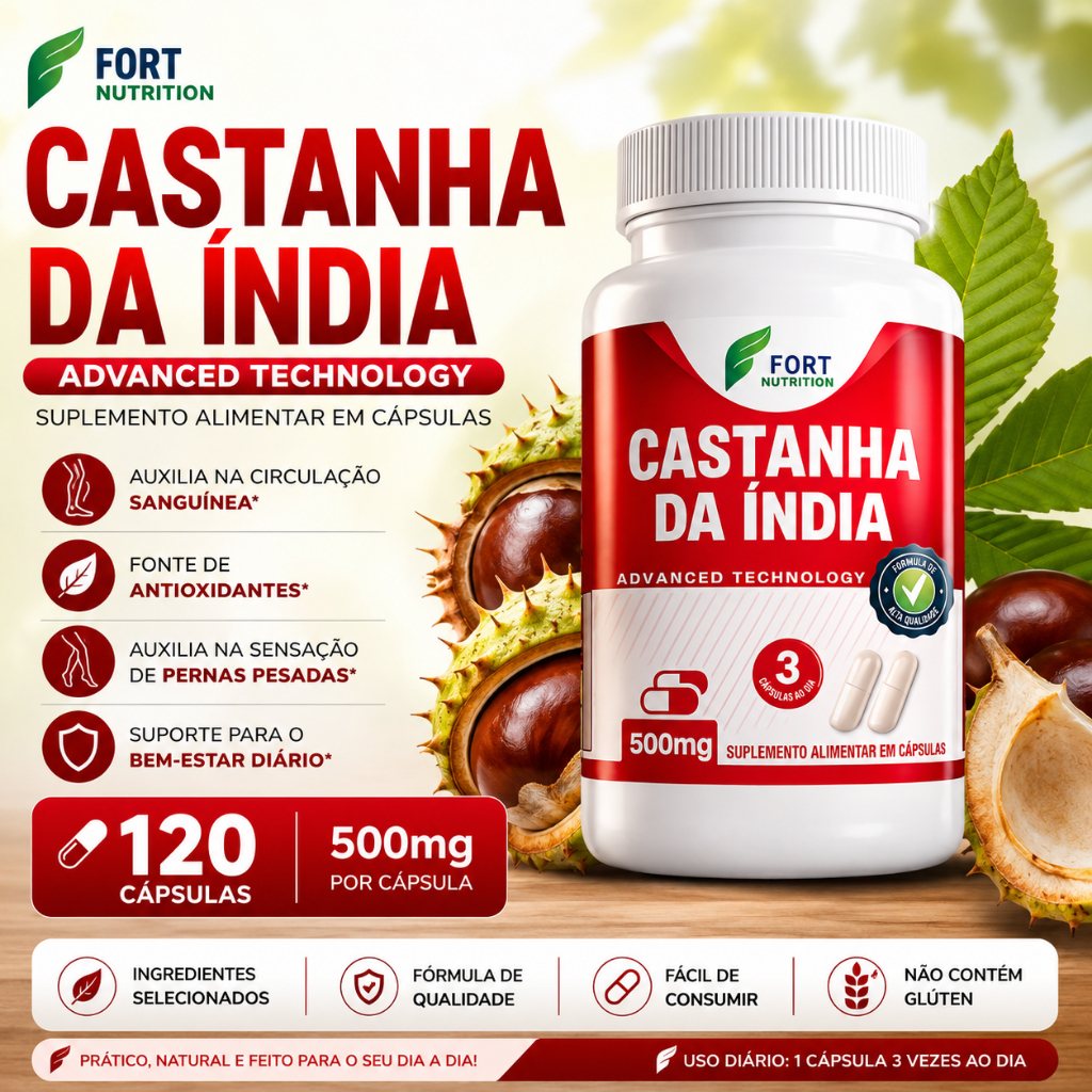 suplemento natural 120 cápsulas de origem castanha em pó vegetal