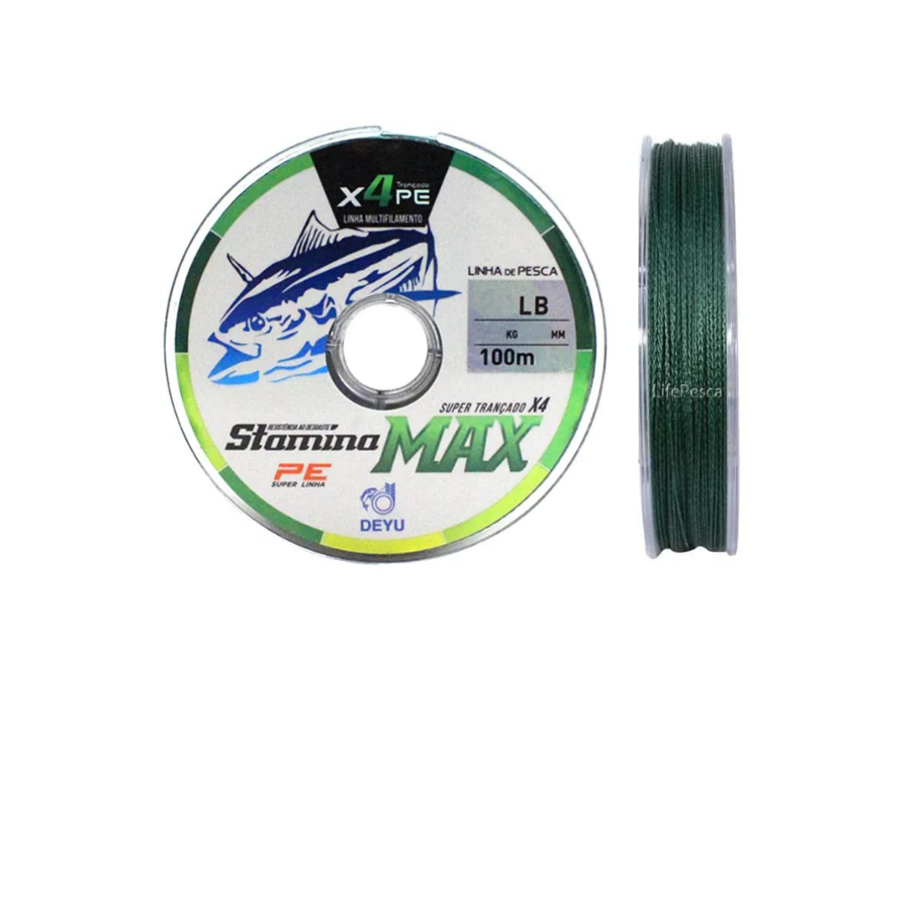 Linha Multifilamento 4x verde 100mts DEYU