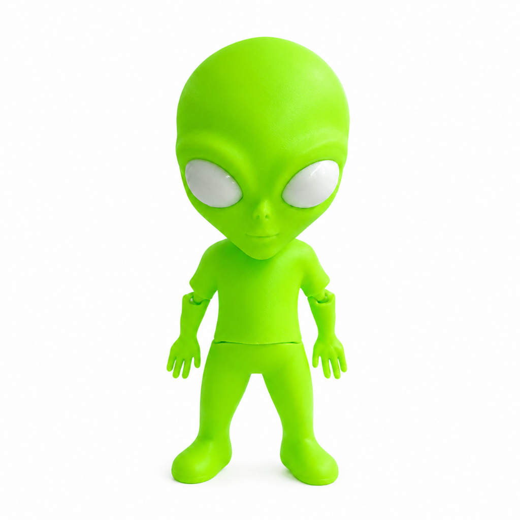 Boneco Alienígena Articulado Decorativo Ecológico
