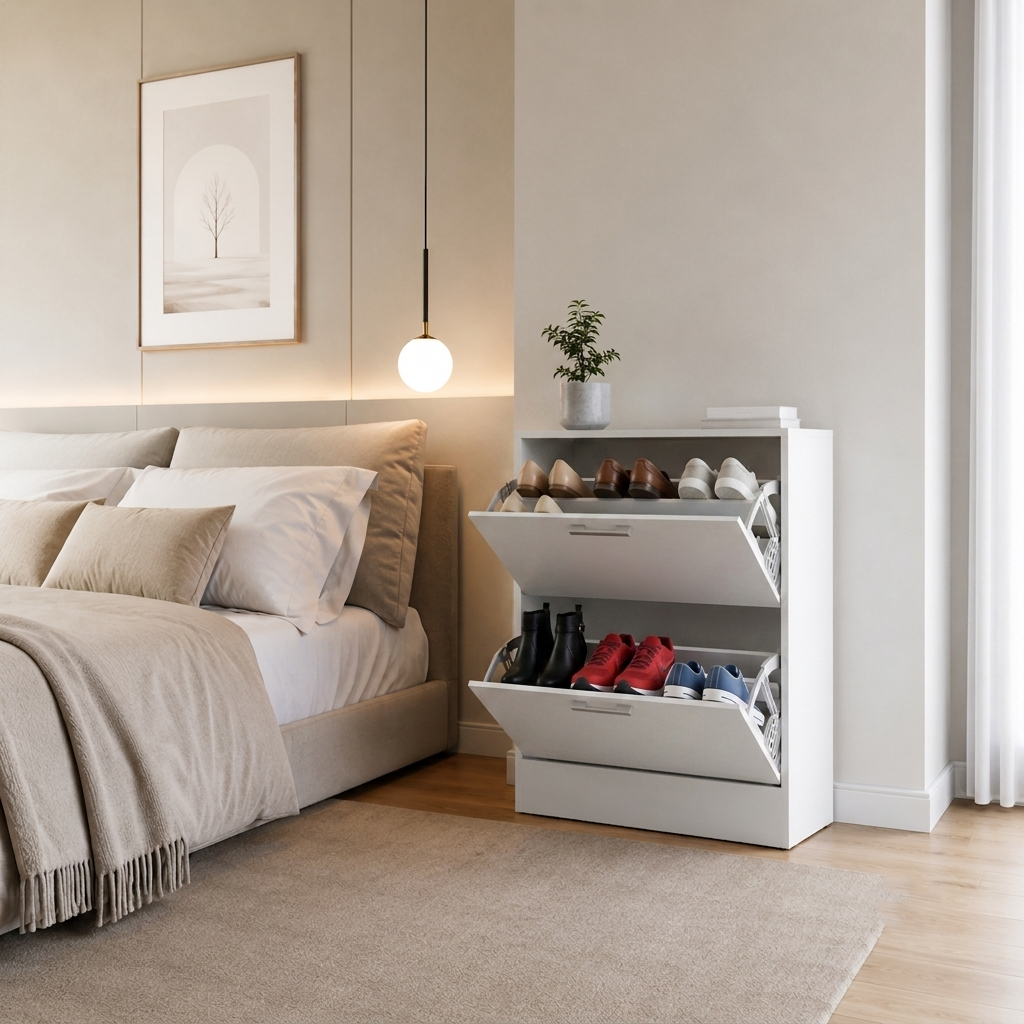 Sapateira Slim Vertical MDP Multiuso para Quarto e Closet