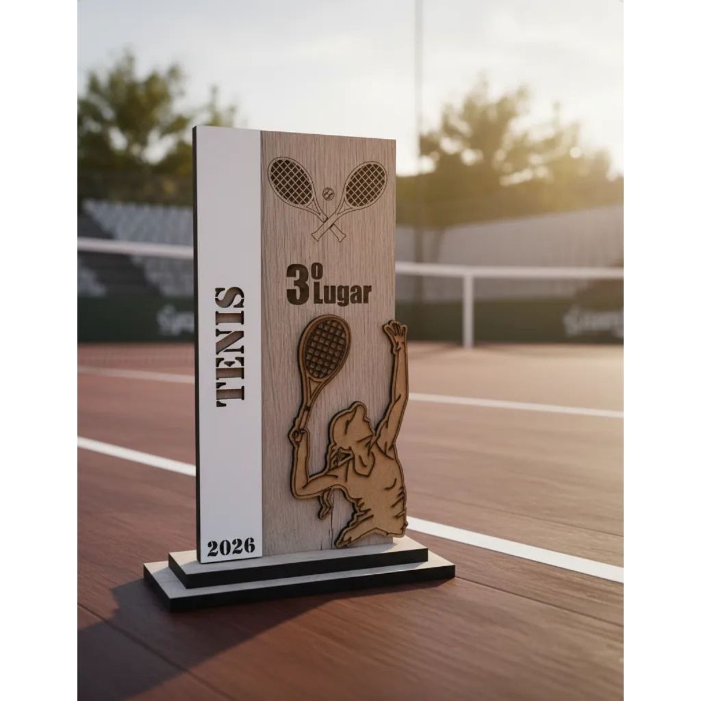 Troféu Jogo De Tênis Feminino 3o Lugar 1649