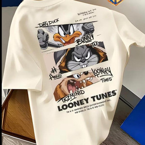 T-shirt Masculina Looney Tunes modelo novo Camiseta Versátil Camisa Tendência Blusa Premium Crt Unissex