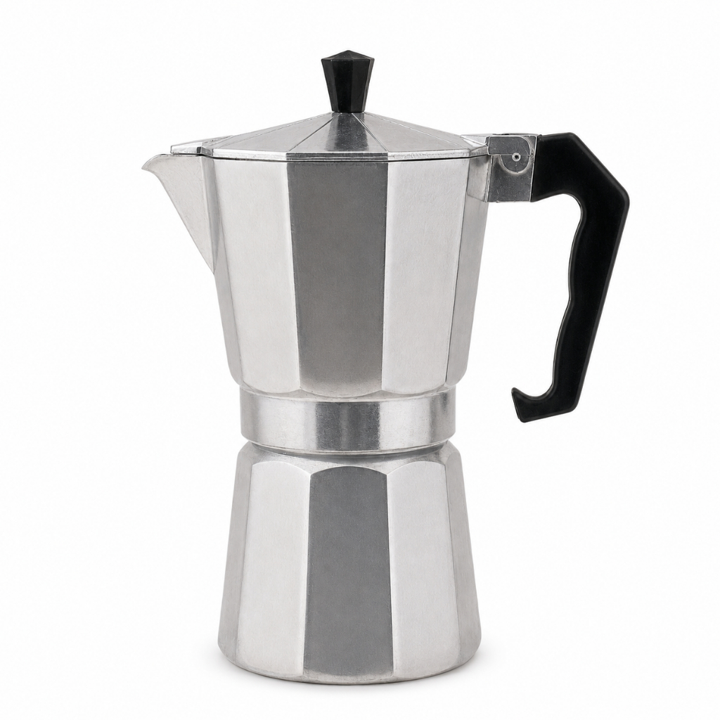 Cafeteira Italiana Moka Café Expresso 6 Xícaras Alumínio Café Puro