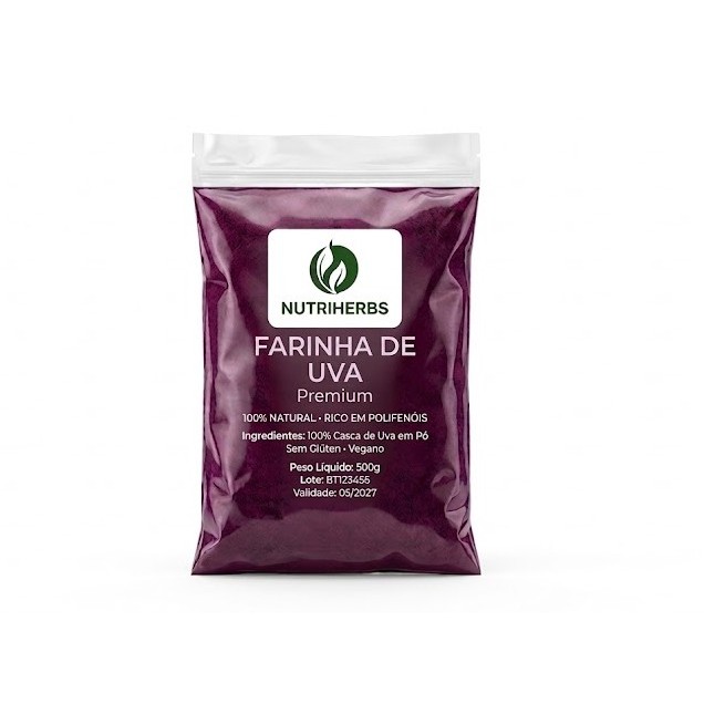 Farinha de Uva 100% Pura e Natural 200G
