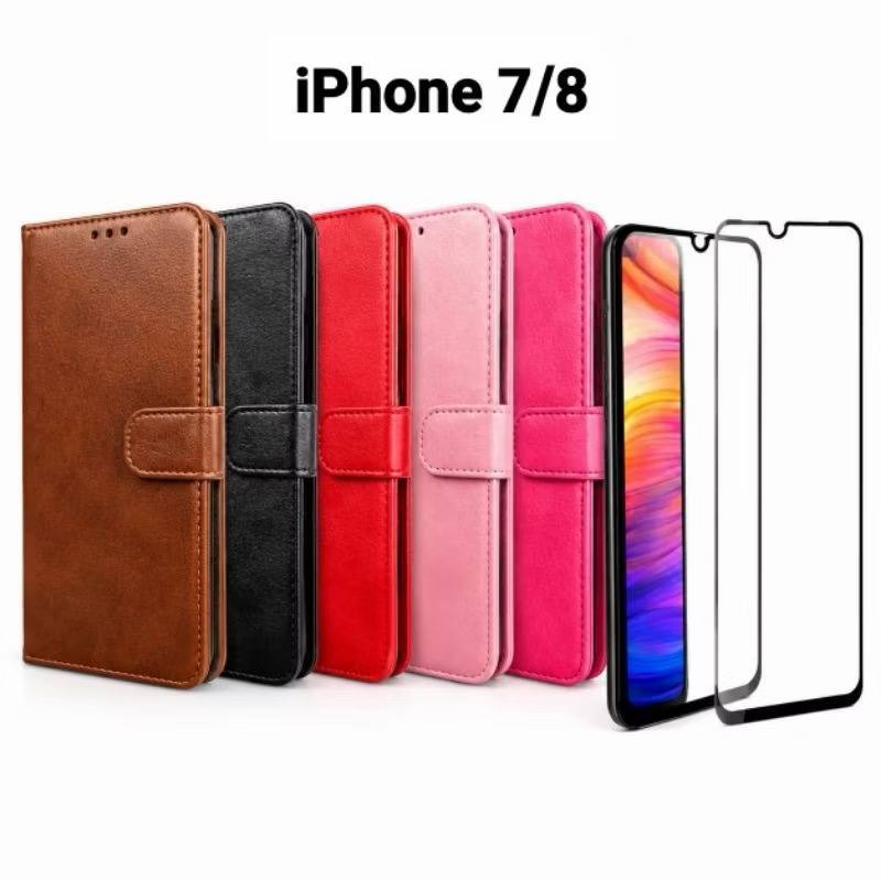 Capa Carteira Flip Celular Proteção completa 360 Fecho magnético IPHONE SE 7 8 6 6S