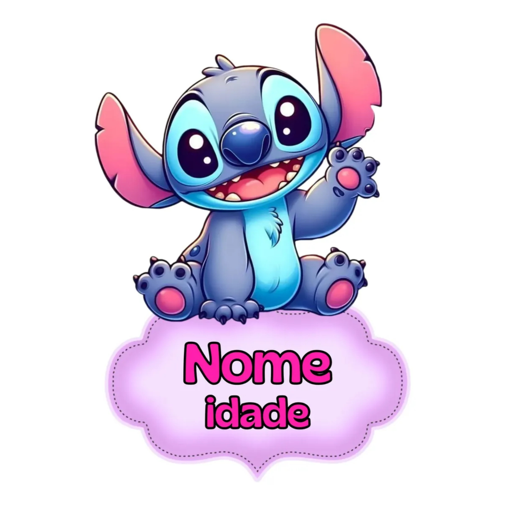 Aplique Tag de Tubete Stitch e Angel - festa infantil - lembrancinha personalizada Stitch festa infantil