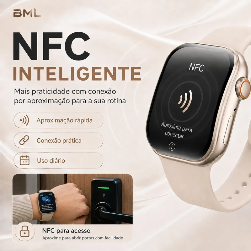 Smartwatch BML com Tela Amoled Curva 1.46" — foto 3