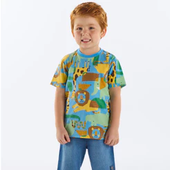 Camiseta Infantil Masculina Algodão Up Baby