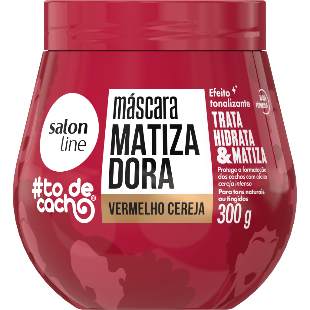Máscara Matizadora #todecacho Vermelho Cereja 300g