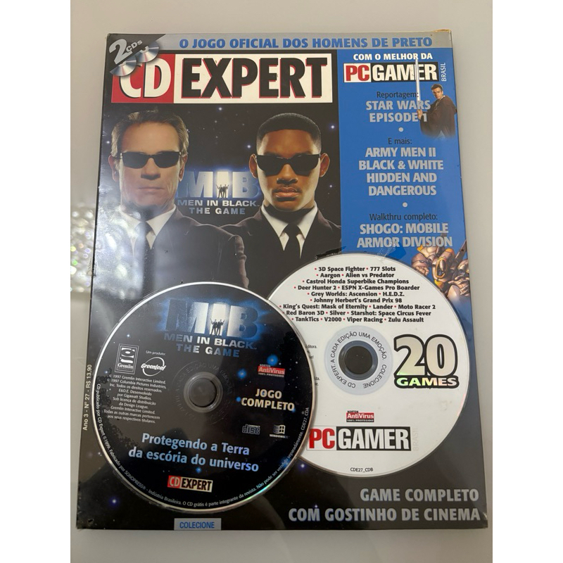 Revista CD Expert Games - MIB The Game - 2 CDs Ano 3 N 27 - Lacrado