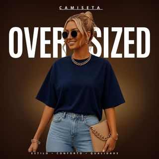 Camiseta Feminina Oversized Premium 100% Algodão Moda Blogueira Várias Cores Lisa