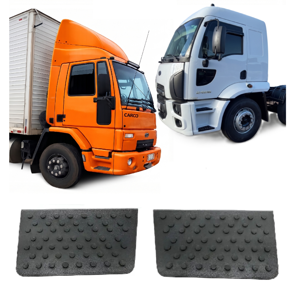 Par Tapete Pisante do Estribo Ford Cargo 712 815 816 2425 2622 2626 2628 2632 traçado de 2000 a 2011