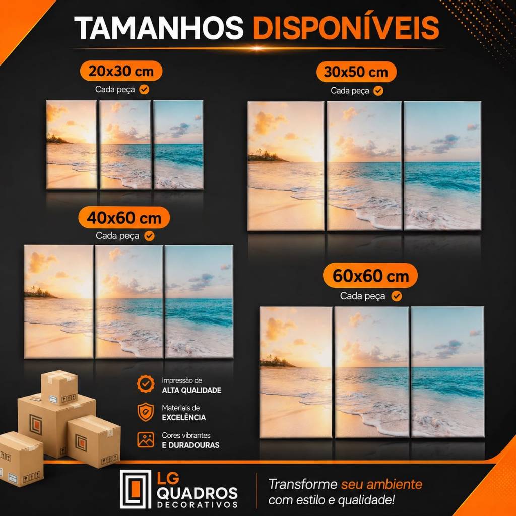 Kit 3 Quadros Decorativos vaso de flores com frase Moderno Sala de Estar — imagem 2 de 2