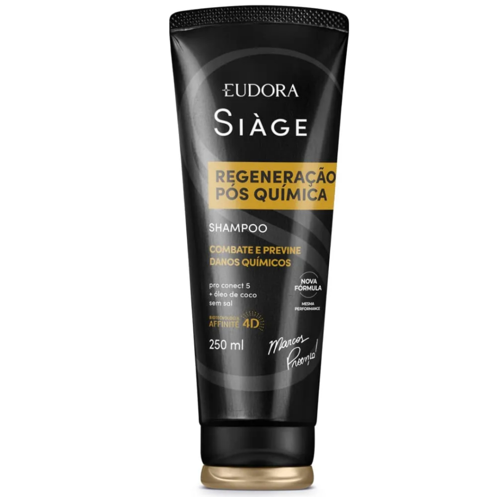 Shampoo Eudora Siàge Regeneração Pós Química 250ml