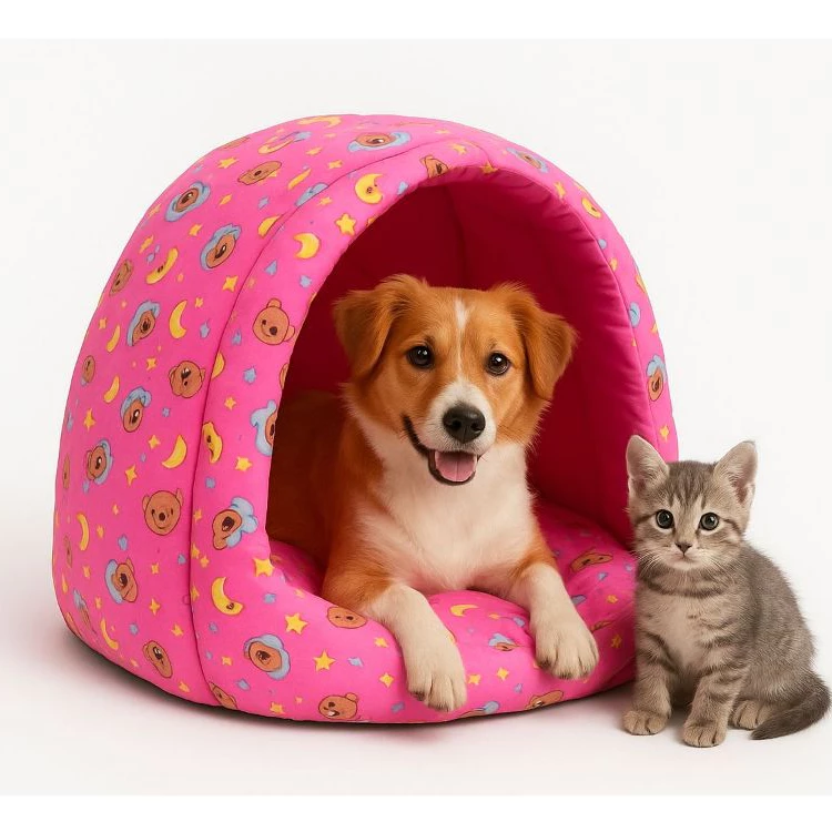Cama Iglu Pet Cachorro e Gato Super Confortável Tamanhos P M G Lavável Antiestresse Toca (oxford)