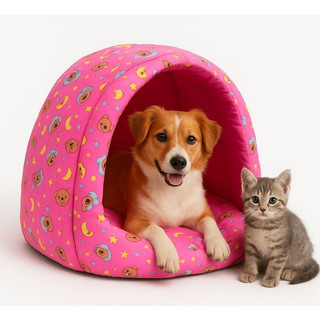 Cama Iglu Pet Cachorro e Gato Super Confortável Tamanhos P M G Lavável Antiestresse Toca …