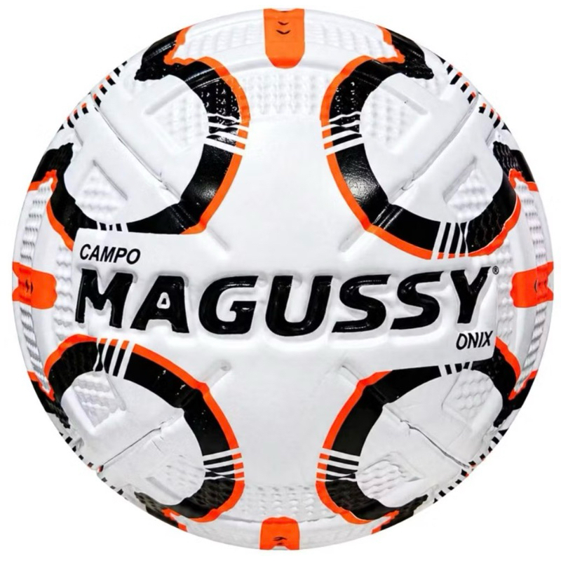 Bola Futebol Campo Magussy Onix  Tamanho Oficial 5 PVC Alta Resistencia Treino Jogo