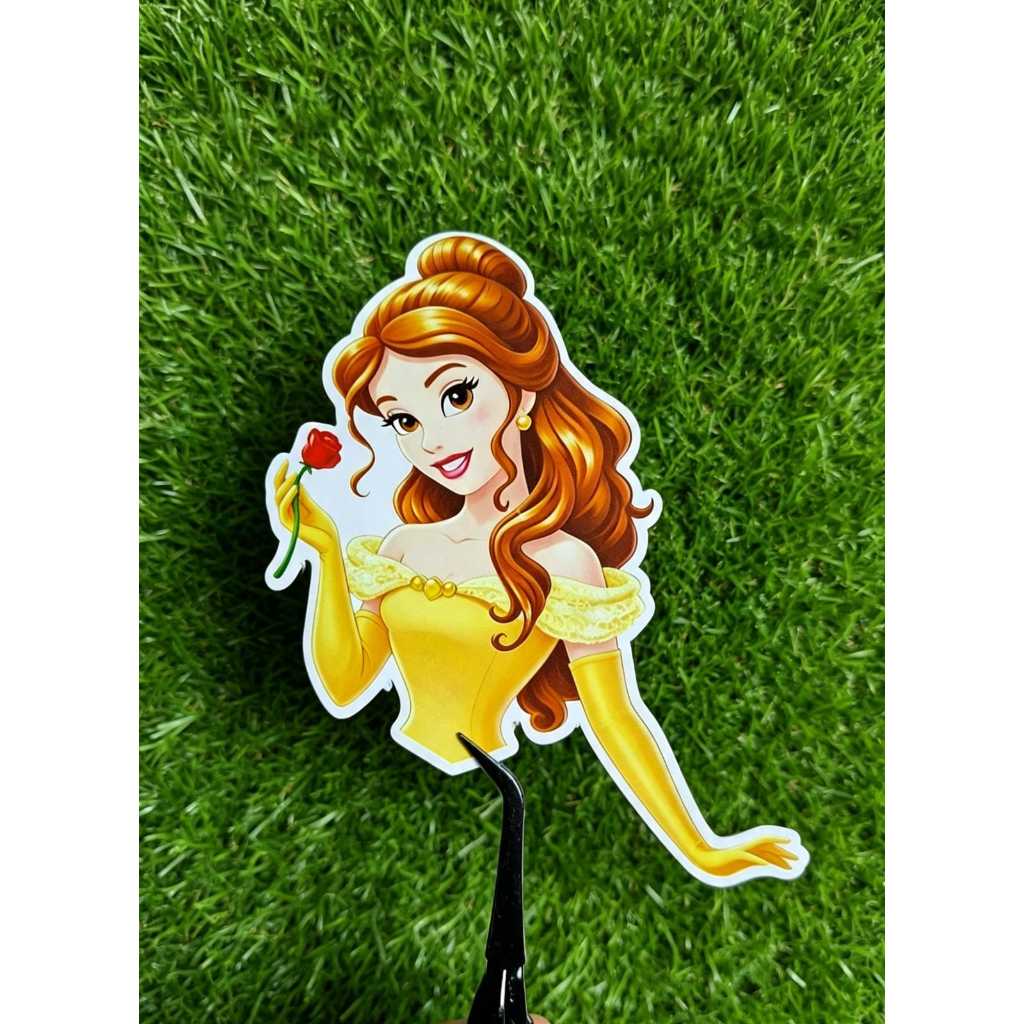 Aplique para Tubete Princesa Bela | A Bela e a Fera| Aniversário | Festa Infantil | Lembrancinhas Personalizadas