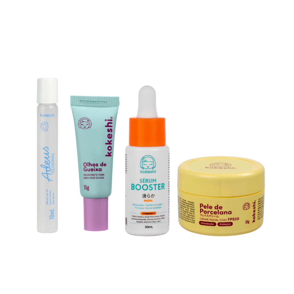 Kokeshi Kit Skincare para Olhos e Pele