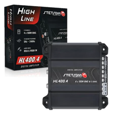 Módulo Amplificador Stetsom Hl400.4 400w 4 Canais 2 Ohms High Line