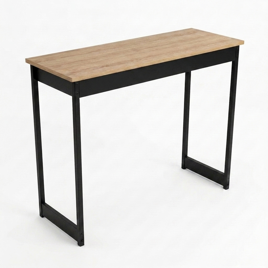 Mesa Aparador Compacta Modelo Industrial 90cm Madeira MDP e Metalon