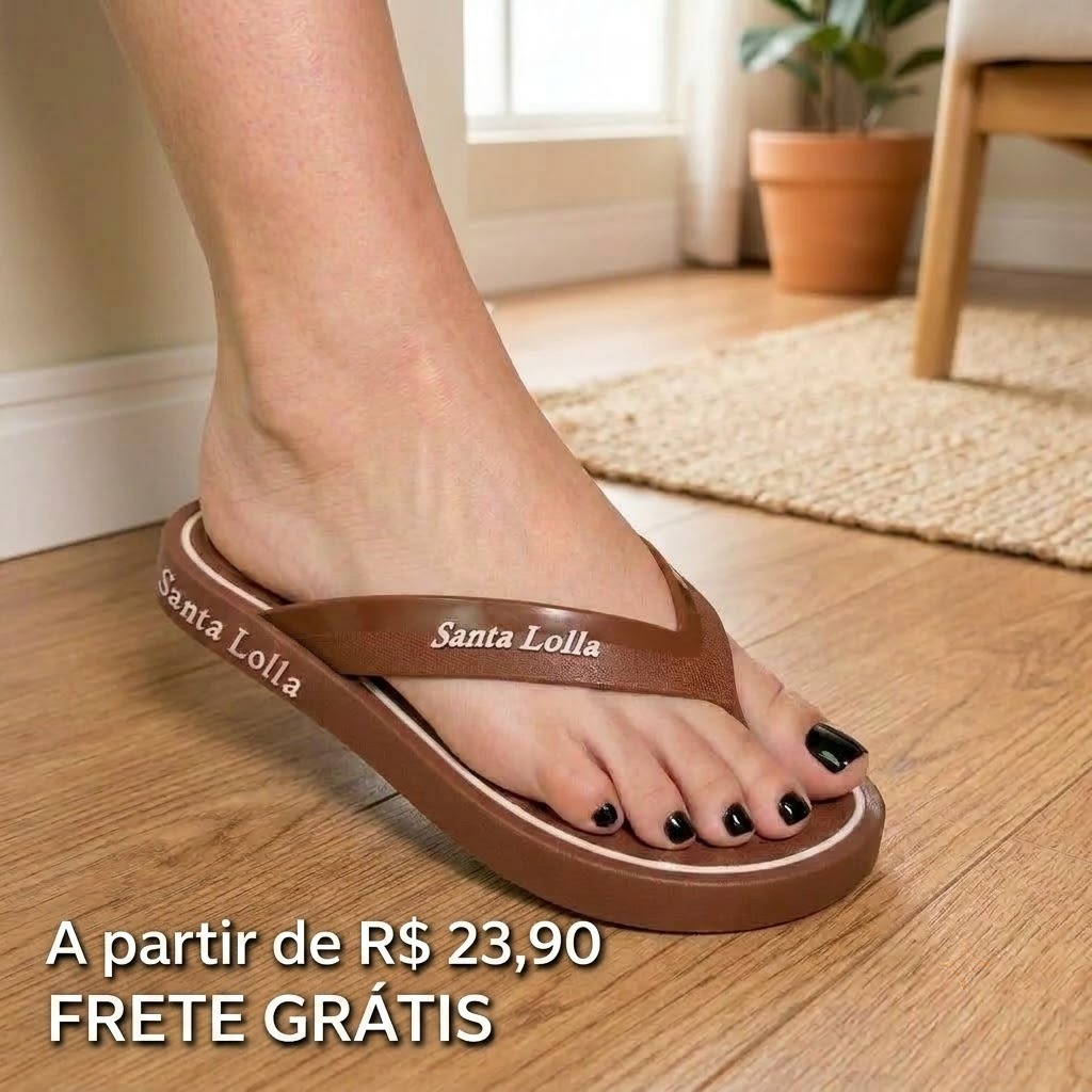 Chinelo Sandália Ortopédico Feminina Massageador Esporão