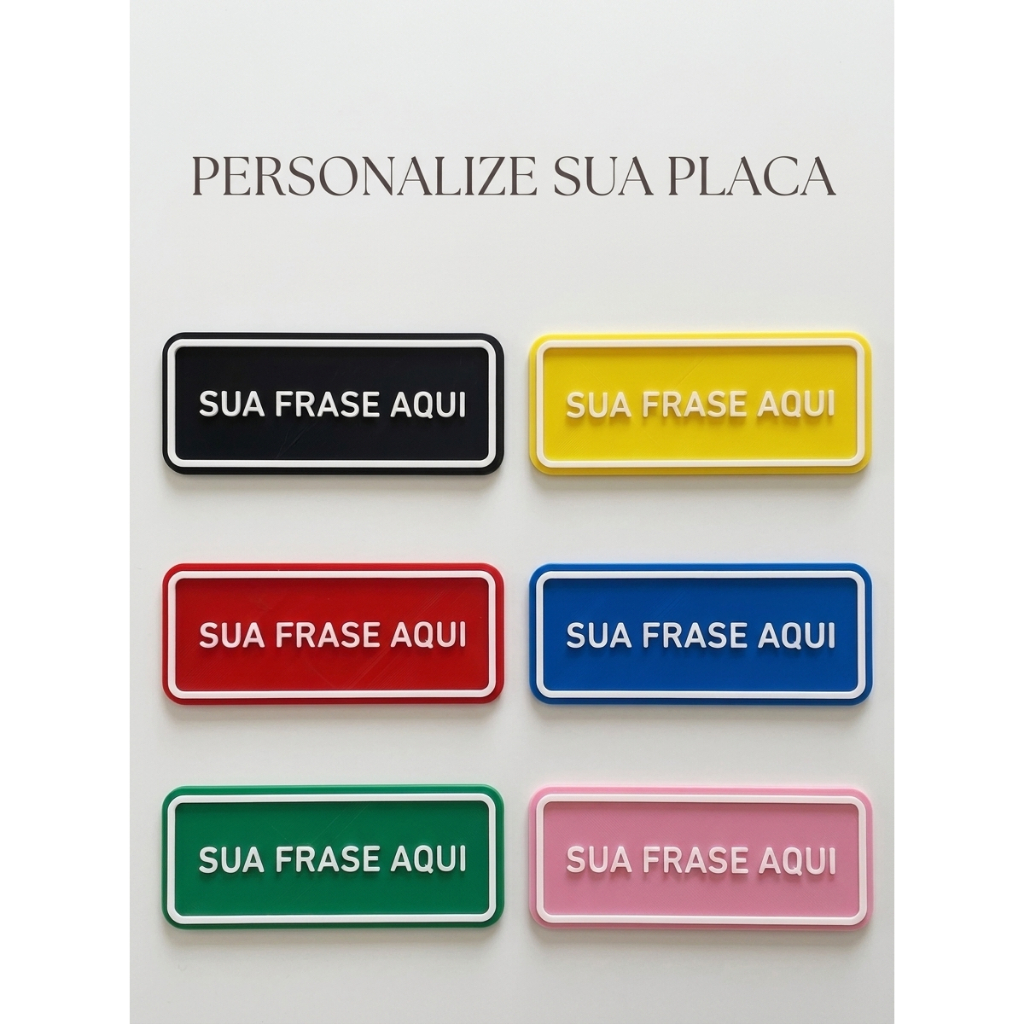 Placa Decorativa Personalizada Com Sua Frase | Ambiente | Frase Pessoal