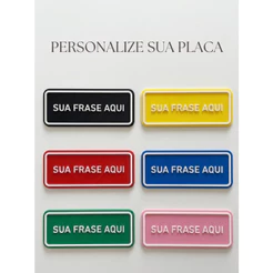 Placa Decorativa Personalizada Com Sua Frase | Ambiente | Frase Pessoal